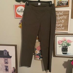 Hunter green stretch pants